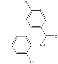  N-(2-bromo-4-fluorophenyl)-6-chloropyridine-3-carboxamide