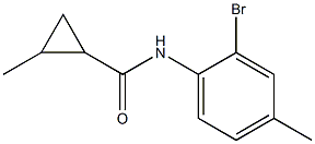 N-(2-bromo-4-methylphenyl)-2-methylcyclopropanecarboxamide,,结构式