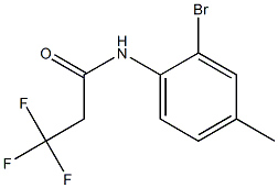 N-(2-bromo-4-methylphenyl)-3,3,3-trifluoropropanamide,,结构式