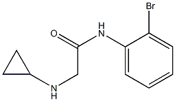 N-(2-bromophenyl)-2-(cyclopropylamino)acetamide,,结构式