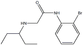 N-(2-bromophenyl)-2-(pentan-3-ylamino)acetamide Structure