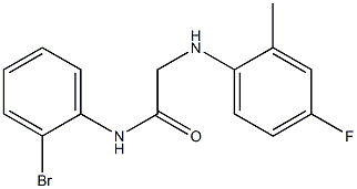 N-(2-bromophenyl)-2-[(4-fluoro-2-methylphenyl)amino]acetamide Structure