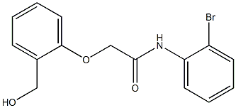 N-(2-bromophenyl)-2-[2-(hydroxymethyl)phenoxy]acetamide Struktur