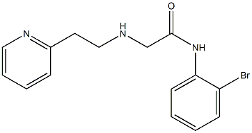 N-(2-bromophenyl)-2-{[2-(pyridin-2-yl)ethyl]amino}acetamide Structure