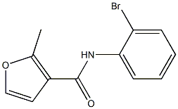 N-(2-bromophenyl)-2-methyl-3-furamide Struktur