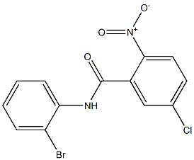 N-(2-bromophenyl)-5-chloro-2-nitrobenzamide Structure