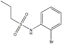 N-(2-bromophenyl)propane-1-sulfonamide 化学構造式