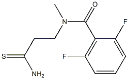 N-(2-carbamothioylethyl)-2,6-difluoro-N-methylbenzamide 结构式