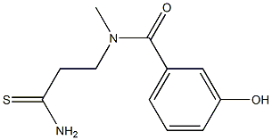 N-(2-carbamothioylethyl)-3-hydroxy-N-methylbenzamide,,结构式