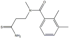 N-(2-carbamothioylethyl)-N,2,3-trimethylbenzamide,,结构式