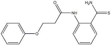 N-(2-carbamothioylphenyl)-3-phenoxypropanamide Structure