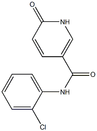 N-(2-chlorophenyl)-6-oxo-1,6-dihydropyridine-3-carboxamide 化学構造式