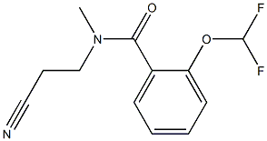 N-(2-cyanoethyl)-2-(difluoromethoxy)-N-methylbenzamide Struktur