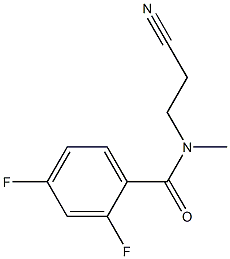 N-(2-cyanoethyl)-2,4-difluoro-N-methylbenzamide Structure