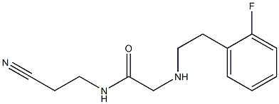  N-(2-cyanoethyl)-2-{[2-(2-fluorophenyl)ethyl]amino}acetamide