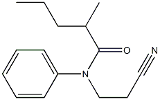 N-(2-cyanoethyl)-2-methyl-N-phenylpentanamide 结构式
