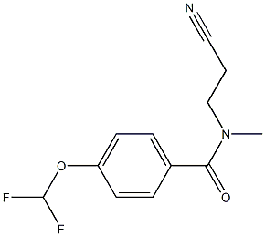 N-(2-cyanoethyl)-4-(difluoromethoxy)-N-methylbenzamide Struktur