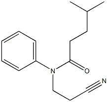 N-(2-cyanoethyl)-4-methyl-N-phenylpentanamide,,结构式