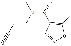 N-(2-cyanoethyl)-N,5-dimethyl-1,2-oxazole-4-carboxamide Struktur