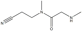 N-(2-cyanoethyl)-N-methyl-2-(methylamino)acetamide,,结构式