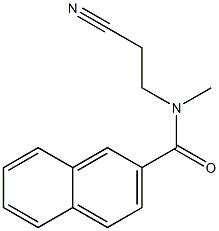 N-(2-cyanoethyl)-N-methylnaphthalene-2-carboxamide,,结构式