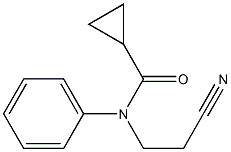 N-(2-cyanoethyl)-N-phenylcyclopropanecarboxamide Structure