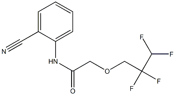 N-(2-cyanophenyl)-2-(2,2,3,3-tetrafluoropropoxy)acetamide Structure