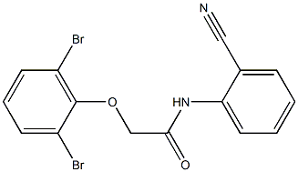 N-(2-cyanophenyl)-2-(2,6-dibromophenoxy)acetamide Structure