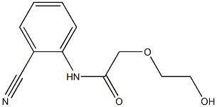 N-(2-cyanophenyl)-2-(2-hydroxyethoxy)acetamide Structure