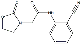 N-(2-cyanophenyl)-2-(2-oxo-1,3-oxazolidin-3-yl)acetamide Structure