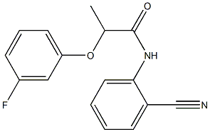 N-(2-cyanophenyl)-2-(3-fluorophenoxy)propanamide 结构式