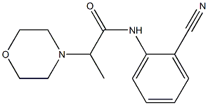 N-(2-cyanophenyl)-2-(morpholin-4-yl)propanamide,,结构式