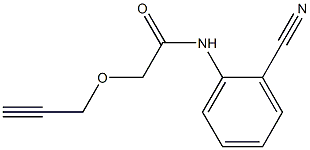 N-(2-cyanophenyl)-2-(prop-2-yn-1-yloxy)acetamide Struktur