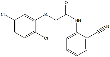 N-(2-cyanophenyl)-2-[(2,5-dichlorophenyl)sulfanyl]acetamide Structure