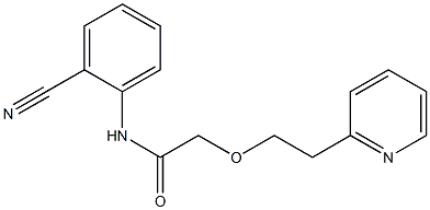 N-(2-cyanophenyl)-2-[2-(pyridin-2-yl)ethoxy]acetamide Structure