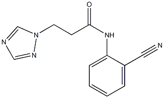 N-(2-cyanophenyl)-3-(1H-1,2,4-triazol-1-yl)propanamide Structure