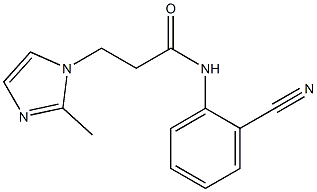 N-(2-cyanophenyl)-3-(2-methyl-1H-imidazol-1-yl)propanamide Struktur