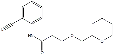 N-(2-cyanophenyl)-3-(oxan-2-ylmethoxy)propanamide Structure