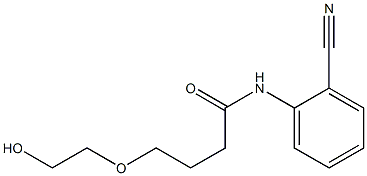 N-(2-cyanophenyl)-4-(2-hydroxyethoxy)butanamide Structure