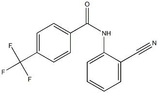 N-(2-cyanophenyl)-4-(trifluoromethyl)benzamide Structure