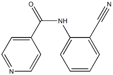 N-(2-cyanophenyl)isonicotinamide 结构式