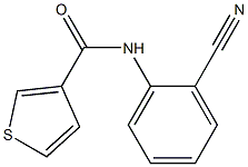 N-(2-cyanophenyl)thiophene-3-carboxamide Structure
