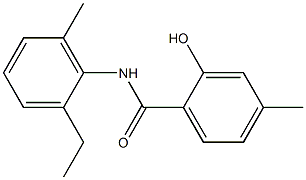 N-(2-ethyl-6-methylphenyl)-2-hydroxy-4-methylbenzamide Structure