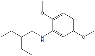 N-(2-ethylbutyl)-2,5-dimethoxyaniline 化学構造式