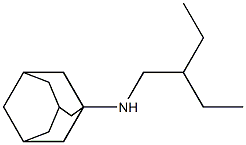 N-(2-ethylbutyl)adamantan-1-amine Struktur
