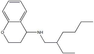 N-(2-ethylhexyl)-3,4-dihydro-2H-1-benzopyran-4-amine Structure