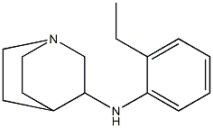 N-(2-ethylphenyl)-1-azabicyclo[2.2.2]octan-3-amine Structure