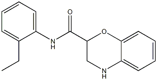 N-(2-ethylphenyl)-3,4-dihydro-2H-1,4-benzoxazine-2-carboxamide Structure