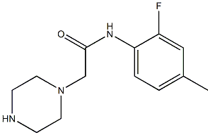 N-(2-fluoro-4-methylphenyl)-2-(piperazin-1-yl)acetamide