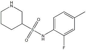 N-(2-fluoro-4-methylphenyl)piperidine-3-sulfonamide Struktur
